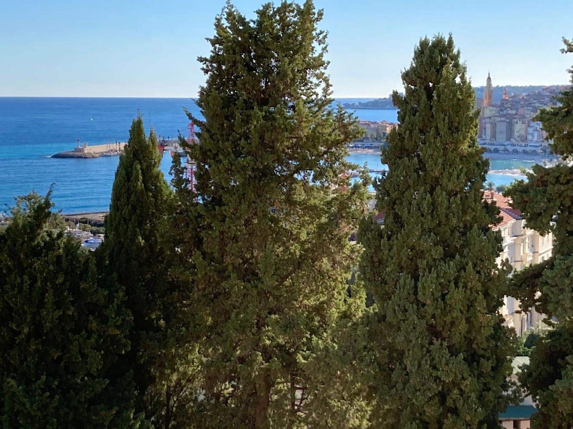 'La Villa Hygie' Cozy Appartement, Vue Mer Menton Eksteriør billede
